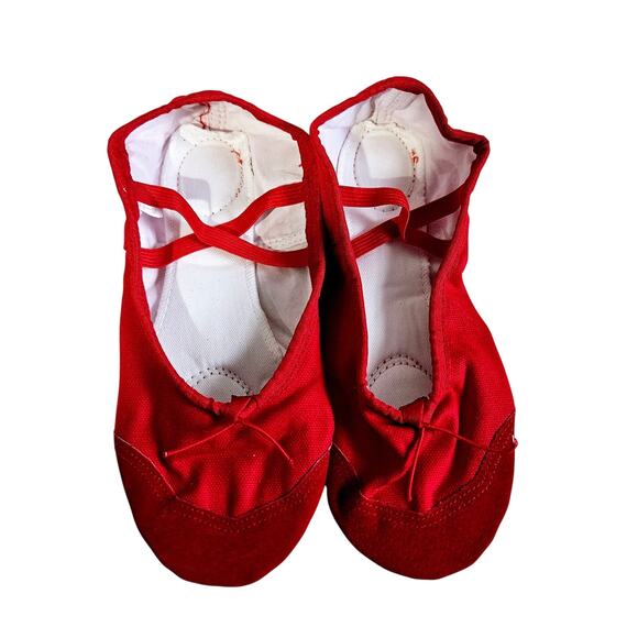 Daydance Size 41 Ballet Flats Classic Red Rhythmic Gymnastics Dance Shoes - Picture 1 of 7